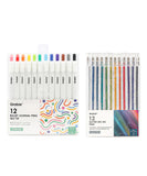 Felt Tip Bullet Journal Pen & Glitter Gel Ink Pen Set