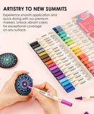 Dual Tip Dot & Fine Tip Acrylic Paint Marker Set Of 36
