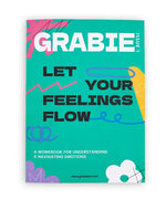 Let Your Feelings Flow 30-Day Workbook with bright abstract design for understanding and navigating emotions