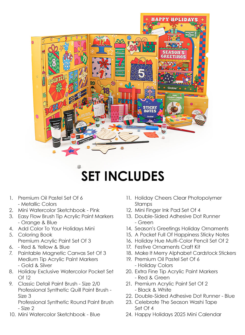 Grabie Grabie 2024 Limited Edition Holiday Advent Calendar