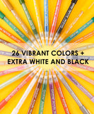 Extra Fine Tip Acrylic Paint Marker Set of 28