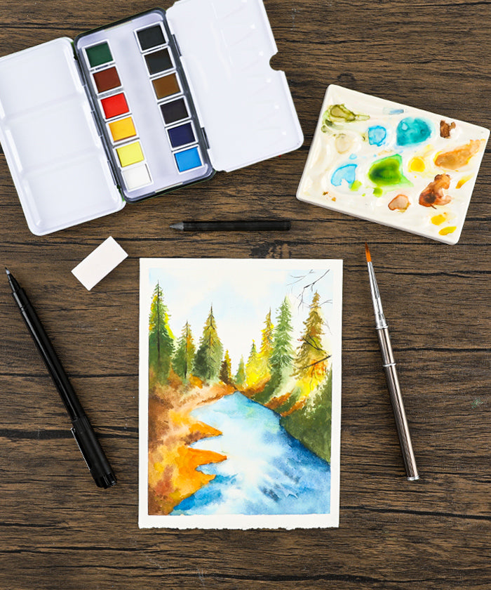 Grabie Premium Watercolor 12 Half Pan Deluxe Travel Set, Grabie Art, Grabie Art Supplies, Pocket Watercolor Set, Watercolor Half Pans, Miniature Watercolor Set, Travel Watercolor Set, Pro Watercolor Set