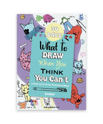 Colorful cover of What To Draw: 30-Day Pet Drawing Kit featuring playful pet sketches and drawing tools