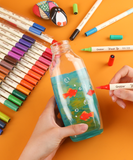 Dual Tone Brush Tip Acrylic Paint Marker Set