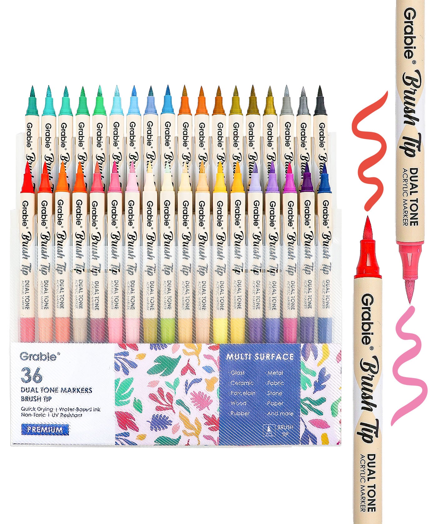 Grabie_Dual_Tone_Brush_Tip_Acrylic_Paint_Marker_Set_of_36_-_Acrylic_Markers_Dual_Tip_Markers_marker brush markers_markers dual tip_acrylic brush pens_brush paint markers_markers dual tip_best paint markers_dual tip brush markers