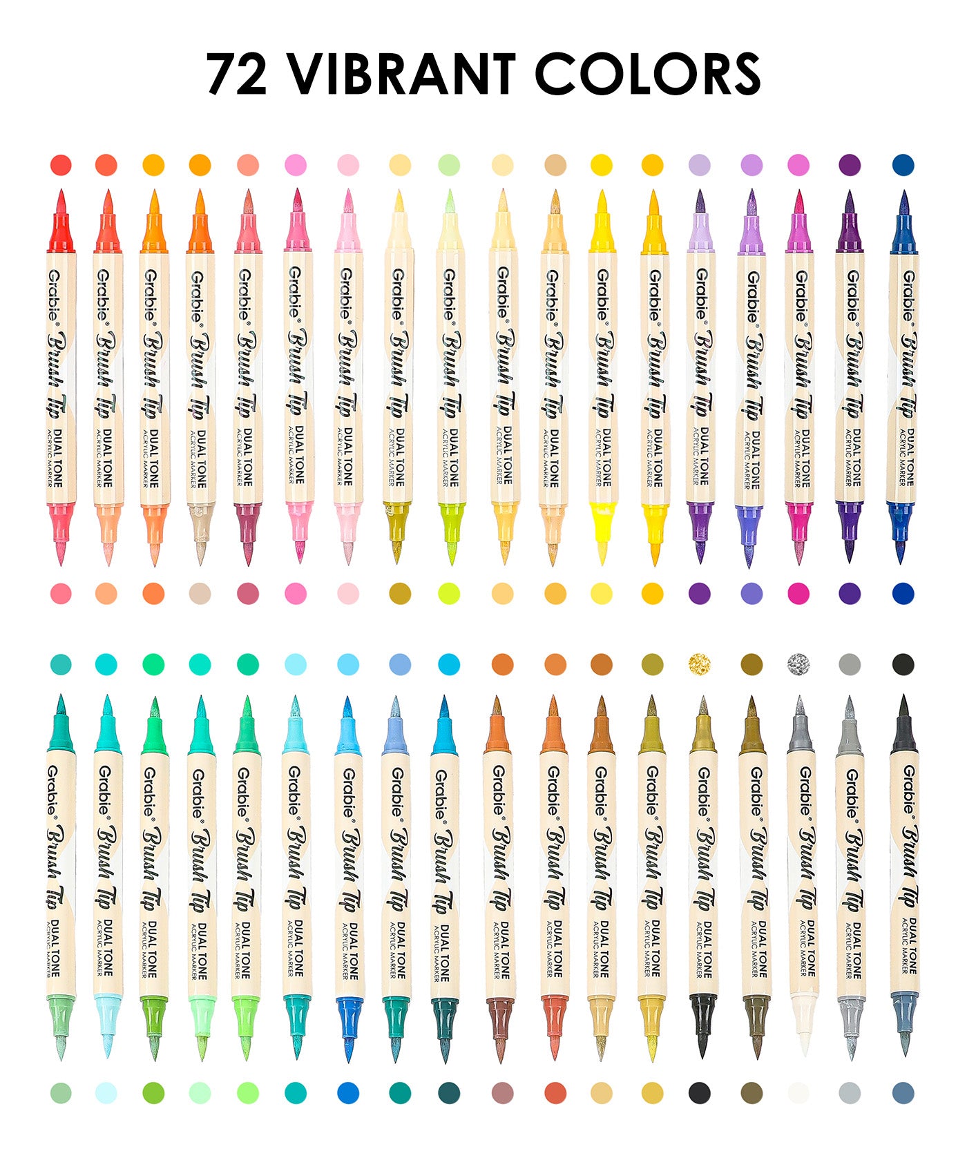 Grabie_Dual_Tone_Brush_Tip_Acrylic_Paint_Marker_Set_of_36_-_Acrylic_Markers_Dual_Tip_Markers_marker brush markers_markers dual tip_acrylic brush pens_brush paint markers_markers dual tip_best paint markers_dual tip brush markers_Grabie Brush markers_brush markers_Grabie Acrylic Brush Marker_acrylic markers_best markers for coloring_acrylic brush pens_best paint markers
