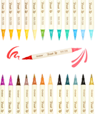 Dual Tone Brush Tip Acrylic Paint Marker Set of 36