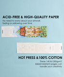 12 Sheets 140lb Watercolor Coloring Bookmarks - Townhouse Edition