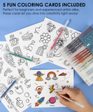 Capped Iridescent Glitter Gel Ink Pen Set Of 18