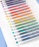 Capped Iridescent Glitter Gel Ink Pen Set Of 18