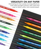 Extra Fine Tip Iridescent Glitter Acrylic Paint Marker Set Of 24