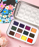 Watercolor Pocket Set of 12 - Floral Colors | Grabie Art Supplies, Best Watercolor, Artist Watercolor, Watercolor Paint, Watercolor Set, Easy Watercolor Painting, Good Watercolor Paints, Watercolor Painting Set, Watercolor Art Set, Best Watercolor Paint, Mini Watercolor Paint Set, Watercolor Paint Travel Kit, Watercolor Paint Travel Sets, Miniature Watercolor Set, Professional Watercolor Set, Travel Watercolor Paint Set, Watercolor Paint Sets, Best Watercolor Paint Set, Grabie Art, Grabie Art Supplies