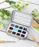 Grabie Watercolor Pocket Set of 12 - Forest Colors | Grabie Art Supplies, Best Watercolor, Artist Watercolor, Watercolor Paint, Watercolor Set, Easy Watercolor Painting, Good Watercolor Paints, Watercolor Painting Set, Watercolor Art Set, Best Watercolor Paint, Mini Watercolor Paint Set, Watercolor Paint Travel Sets, Miniature Watercolor Set, Professional Watercolor Set, Travel Watercolor Paint Set, Watercolor Paint Sets, Best Watercolor Paint Set, Grabie Art, Grabie Art Supplies