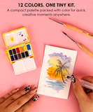 Art On-The-Go Mini Watercolor Keychain