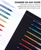 Jumbo Iridescent Glitter Gel Ink Pen Set Of 18
