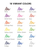 Jumbo Iridescent Glitter Gel Ink Pen Set Of 18