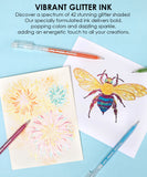Iridescent Glitter Gel Ink Pen Set