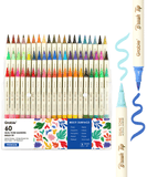Dual Tone Brush Tip Acrylic Paint Marker Set of 60