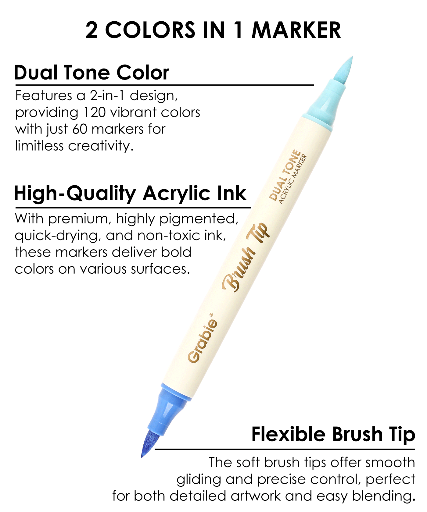 Acrylic paint pens, acrylic markers, best markers for coloring, brush markers, dual tip markers, marker brush marker, water based markers, acrylic brush markers, markers dual tip, paint brush marker, acrylic brush pens, brush paint markers, markers dual tip, best paint markers, dual tip brush markers, dual tip acrylic paint markers, metallic markers, Grabie Acrylic Marker Set, Grabie Dual Tip Marker Set, Grabie Art Supplies, Grabie Drawing Supplies, Grabie Paint Markers, Grabie Markers, Grabie Brush Pens, 
