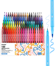 Dual Tip Water-Based Sketch Marker Set of 100