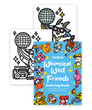 32 Sheets Whimsical Wild Friends Coloring Book: An Exclusive 4-Artist Collaboration
