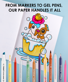 32 Sheets Whimsical Wild Friends Coloring Book: An Exclusive 4-Artist Collaboration