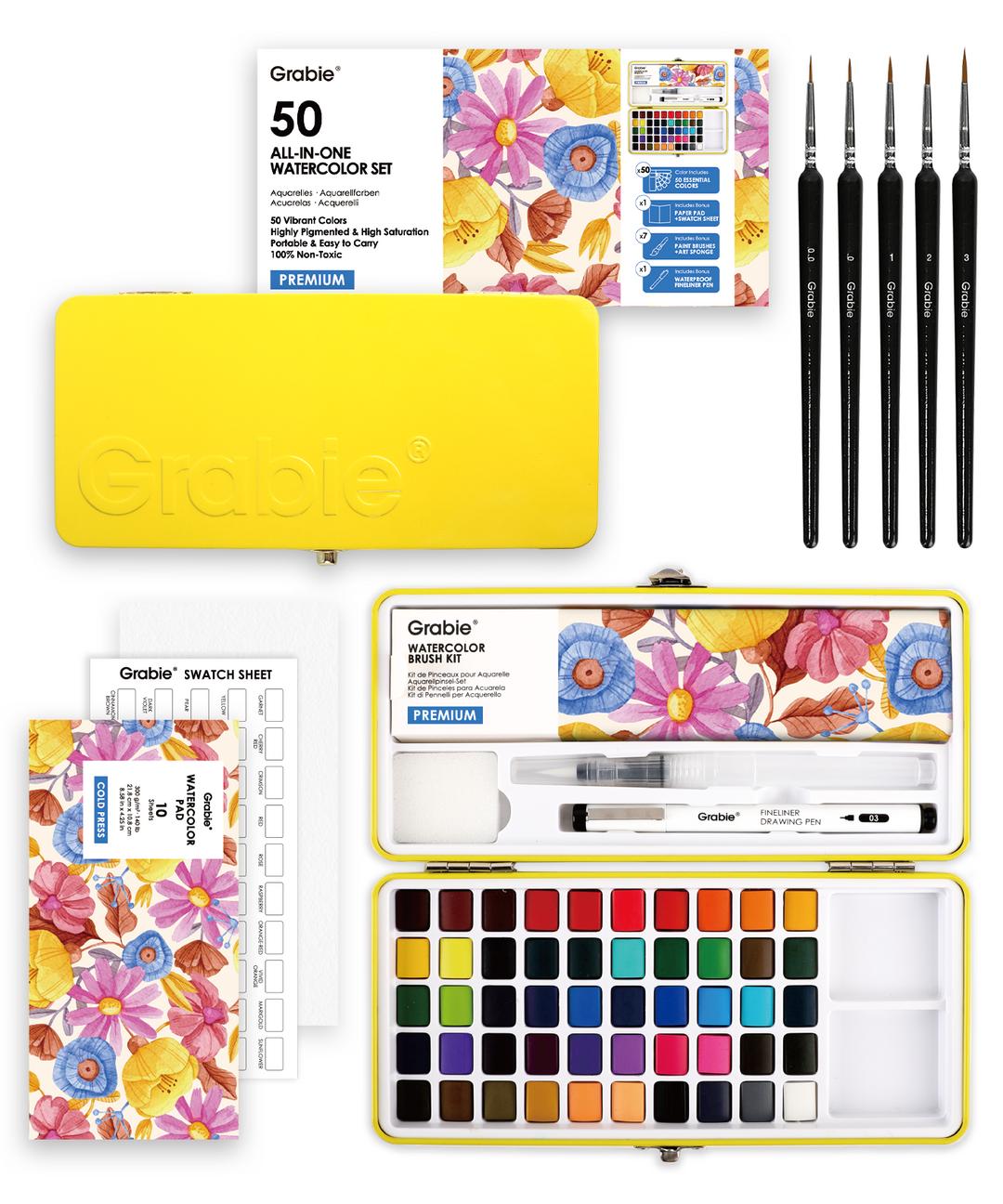 All-In-One Premium Watercolor Set of 50