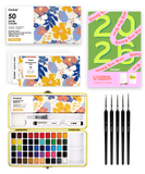 2026 Watercolor Calendar & Creative Tools Set