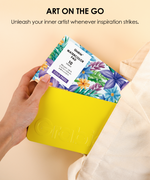 All-In-One Premium Watercolor Set featuring 100 vibrant watercolor paints with brush pens and a watercolor pad for art supplies.
