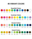Bold & Bright Coloring Kit - Acrylic Gel Pen Set