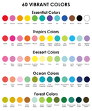 Bold & Bright Coloring Kit - Acrylic Gel Pen Set