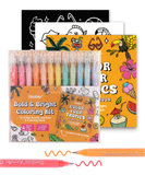 Bold & Bright Coloring Kit - Acrylic Gel Pen Set