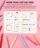 Retractable Gel Pen Set of 20