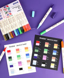 Dual Tone Brush Tip Acrylic Paint Marker Set