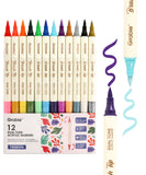 Dual Tone Brush Tip Acrylic Paint Marker Set