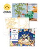 15 Sheets 140LB Essential-Themed Watercolor Coloring Book