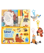 Drop to Puff 3D Sponge Art Kit with markers and puffed animal keychain crafts for creative art play.