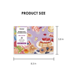 15 Sheets 140LB Dessert-Themed Watercolor Coloring Book