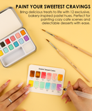 Watercolor Pocket Set Of 12 With Brush - Dessert Colors