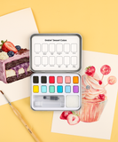 Watercolor Pocket Set Of 12 With Brush - Dessert Colors