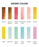 Watercolor Pocket Set Of 12 With Brush - Dessert Colors