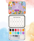 Watercolor Pocket Set Of 12 With Brush - Dessert Colors