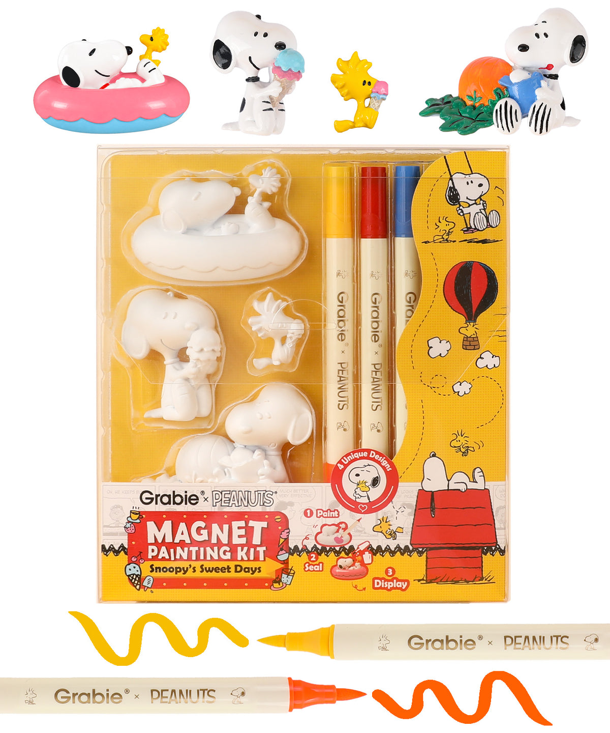 Grabie × Peanuts Magnet Painting Kit - Snoopy’s Sweet Days