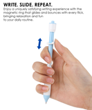 Slide & Bounce Magnetic Fidget Gel Pen Set of 2