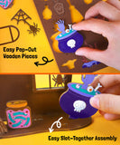 Wood Painting Craft Kit - Spellbound Shelf Desk Organizer