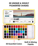 Grabie × FAMSF All-In-One Premium Watercolor Set of 50 - Fog over the Gate