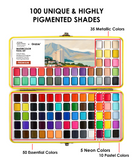 Grabie × FAMSF All-In-One Premium Watercolor Set of 100 - Russian Hill