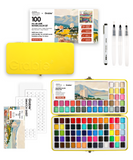Grabie × FAMSF All-In-One Premium Watercolor Set of 100 - Russian Hill