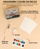 Grabie × FAMSF Watercolor Pocket Set of 12 with Brush - Russian Hill