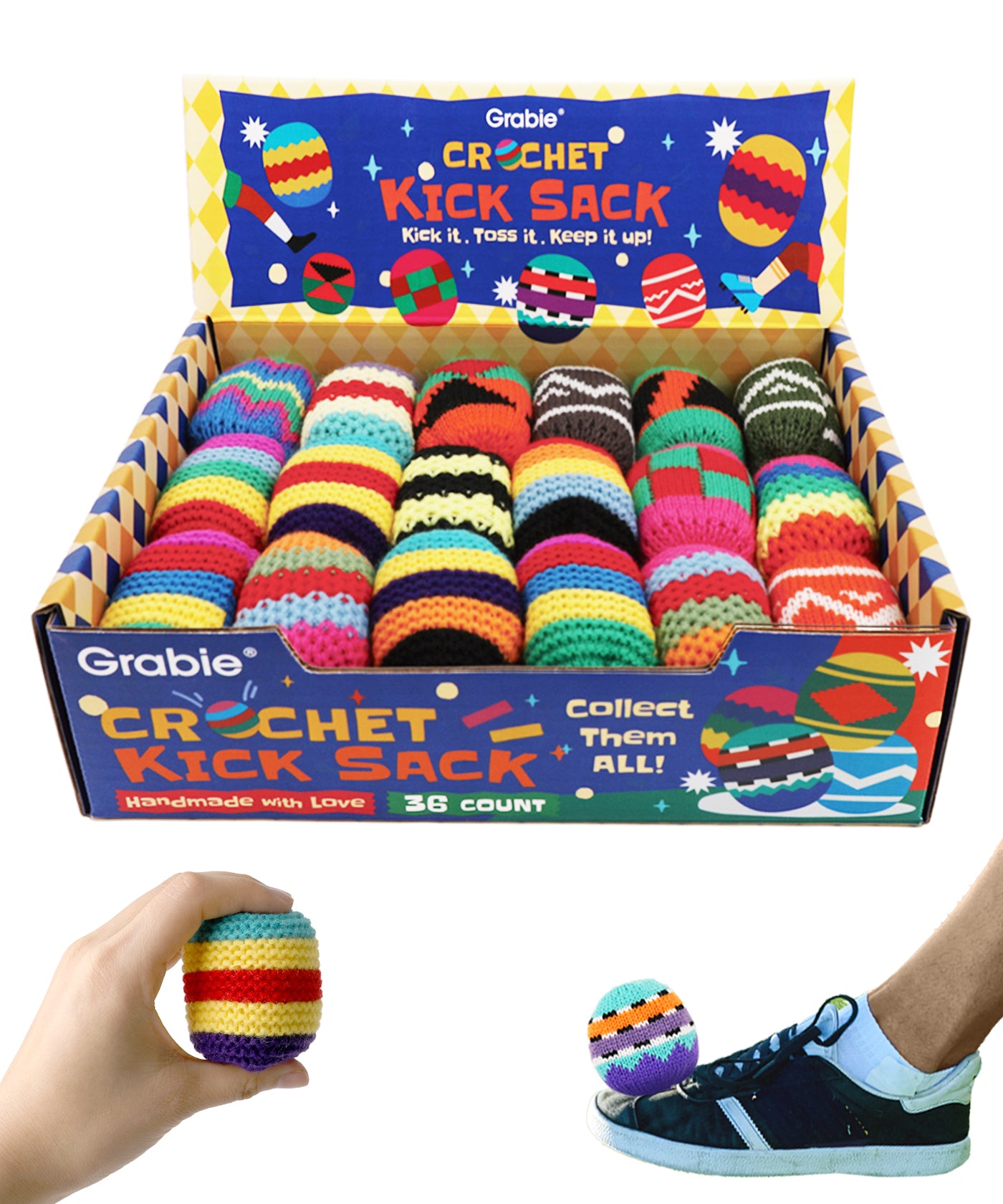 Crochet Kick Sack Soft Bean-Filled Footbags